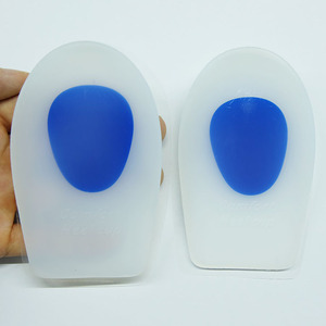 White Medical Silicone Heel Cup U-Followed By Pad Increased Half A Yard Cushion Heel