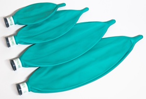 Disposable latex-free breathing bag-green