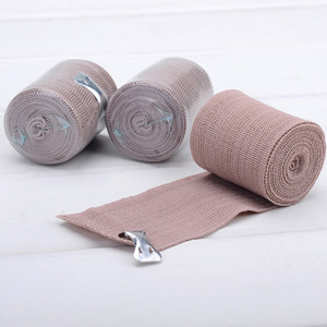 High-elastic medical bandage, emergency dressing bandage roll, individually packed with iron buckle