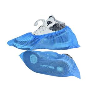 Disposable Plastic Shoe Cover PE Shoe Cover Thickened Waterproof Shoe Cover Blue