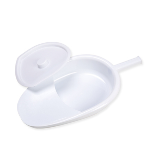 Plastic Bedpan with Handle and Lid
