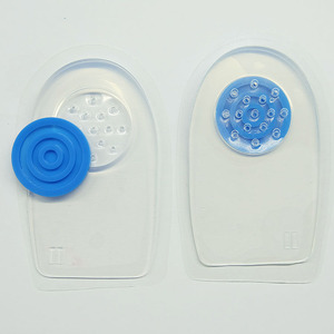 Medical Silica Gel Heel Pads Increase U-Shaped Heel Cup Massage Opening Followed By