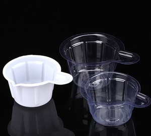 Transparent Milky White Disposable Plastic Urine Cup, PVC Plastic Transparent Urine Collection Cup