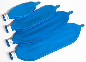 Disposable latex breathing bag-blue