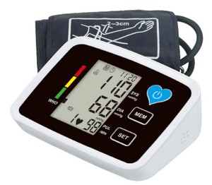 Electronic Blood Pressure Monitor, Rechargeable Backlit Blood Pressure Measuring Device