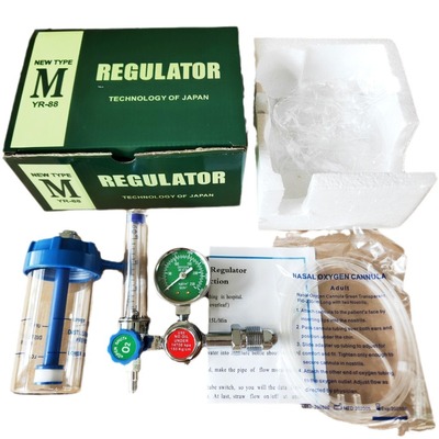 Buoy-type Oxygen Inhaler Oxygen Regulator with External Thread Oxygen Gauge, Pressure Gauge