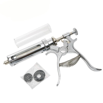 Semi-Automatic Gun 50ml 30mL Adjustable Vaccine Syringe Veterinary Equipment